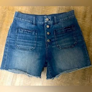 Madewell High-Waisted Shorts, 4”, Size 28